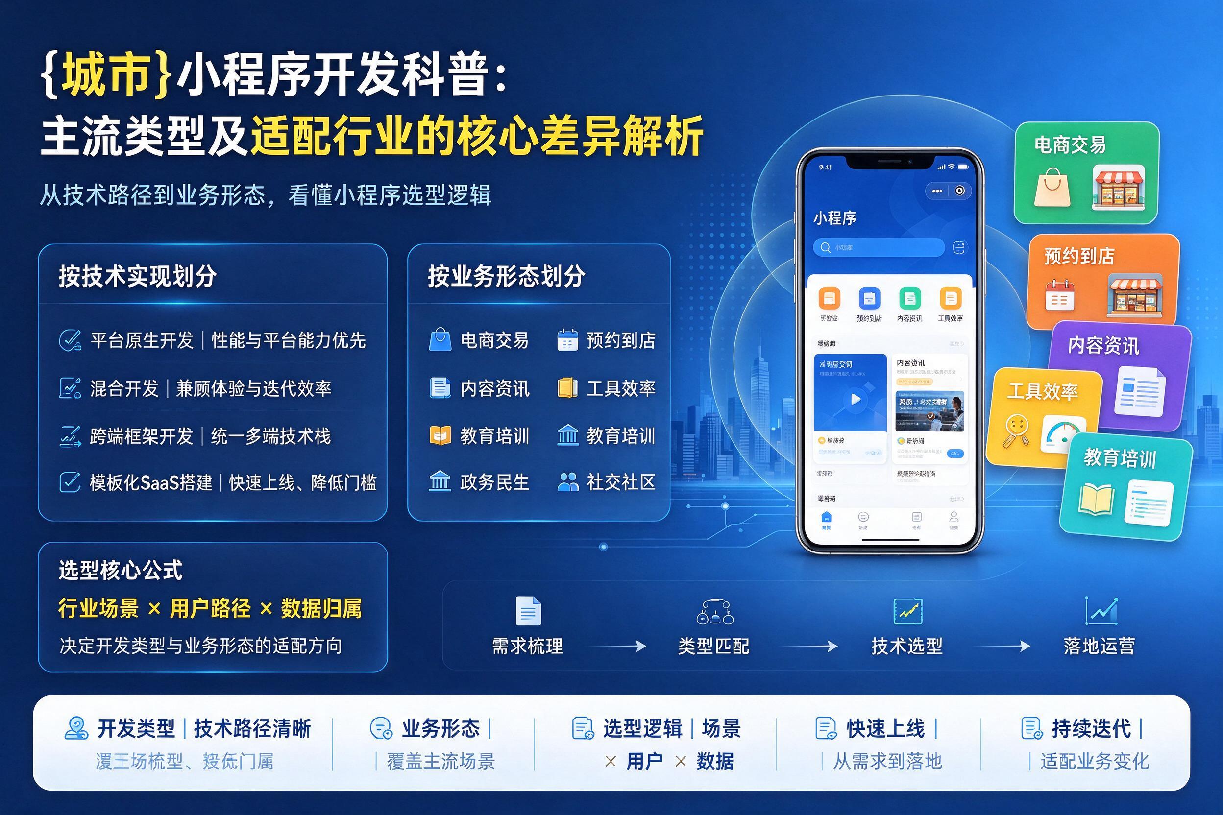 贵阳小程序开发科普：主流类型及适配行业的核心差异解析